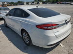 2017 Ford Fusion S White vin: 3FA6P0G72HR164280