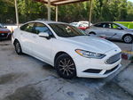 2017 Ford Fusion S White vin: 3FA6P0G72HR211887