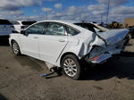 2017 Ford Fusion S White vin: 3FA6P0G72HR318714