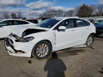 2017 Ford Fusion S White vin: 3FA6P0G72HR318714