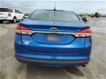 2017 Ford Fusion S Blue vin: 3FA6P0G72HR412950