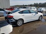 2018 Ford Fusion S White vin: 3FA6P0G72JR125467