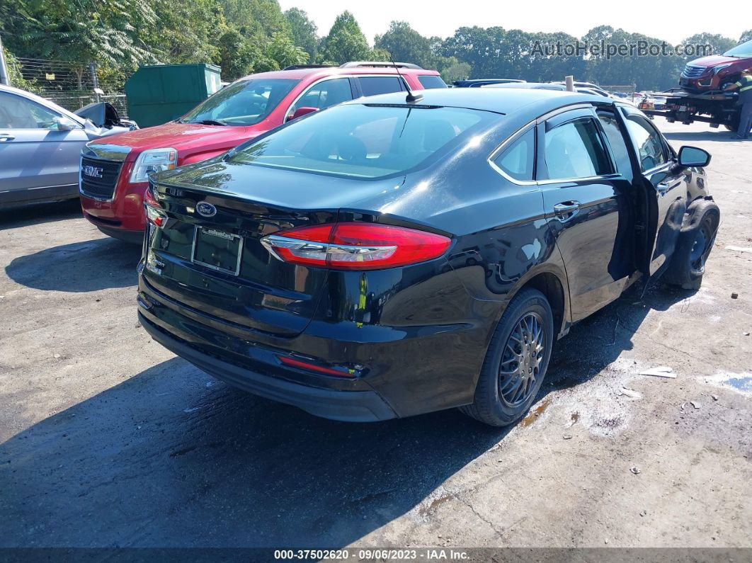 2019 Ford Fusion S Черный vin: 3FA6P0G72KR160625