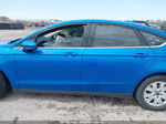 2020 Ford Fusion S Синий vin: 3FA6P0G72LR167933