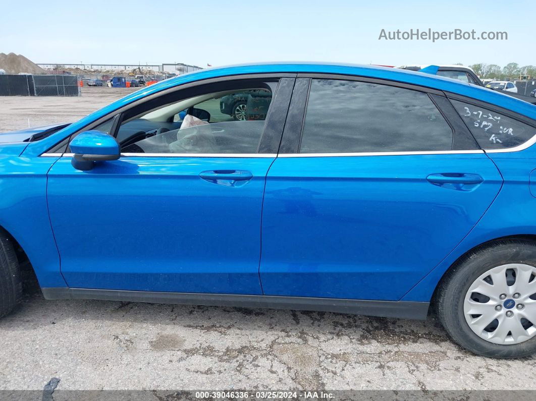 2020 Ford Fusion S Синий vin: 3FA6P0G72LR167933