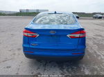 2020 Ford Fusion S Синий vin: 3FA6P0G72LR167933