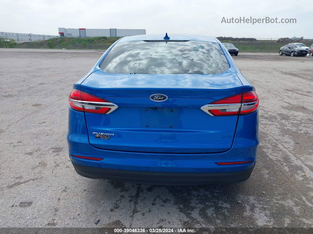 2020 Ford Fusion S Синий vin: 3FA6P0G72LR167933