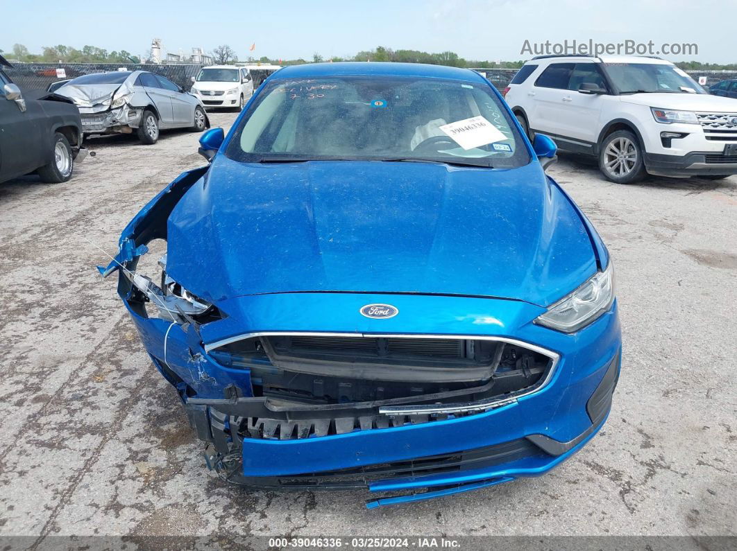 2020 Ford Fusion S Синий vin: 3FA6P0G72LR167933