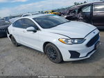 2020 Ford Fusion S White vin: 3FA6P0G72LR266705