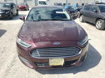 2013 Ford Fusion S Burgundy vin: 3FA6P0G73DR130178