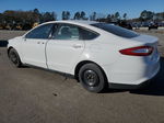 2014 Ford Fusion S White vin: 3FA6P0G73ER196201