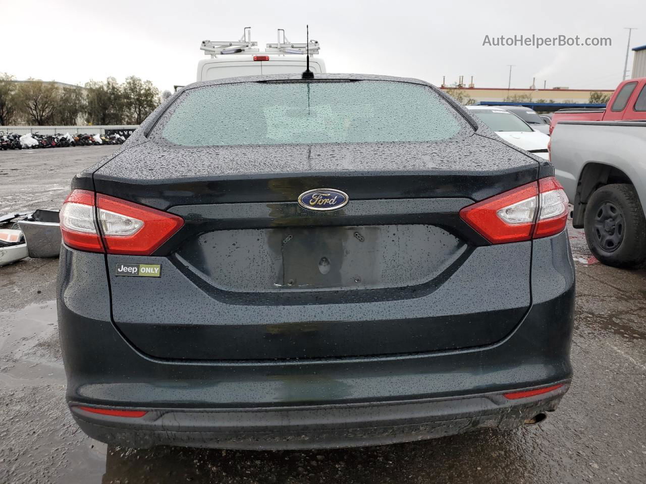 2014 Ford Fusion S Black vin: 3FA6P0G73ER203356