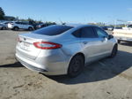 2014 Ford Fusion S Silver vin: 3FA6P0G73ER317258