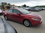 2015 Ford Fusion S Красный vin: 3FA6P0G73FR143967