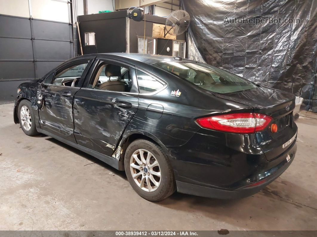 2015 Ford Fusion S Black vin: 3FA6P0G73FR202368