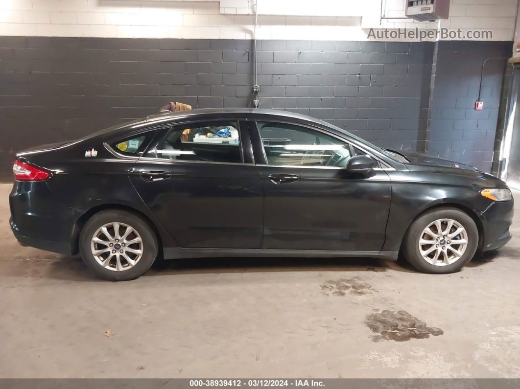 2015 Ford Fusion S Black vin: 3FA6P0G73FR202368