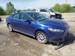 2015 Ford Fusion S Blue vin: 3FA6P0G73FR222054