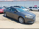 2015 Ford Fusion S Gray vin: 3FA6P0G73FR273585