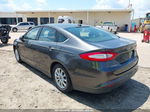 2015 Ford Fusion S Gray vin: 3FA6P0G73FR273585