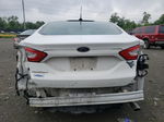 2015 Ford Fusion S White vin: 3FA6P0G73FR301692