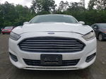 2015 Ford Fusion S White vin: 3FA6P0G73FR301692