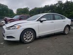 2015 Ford Fusion S White vin: 3FA6P0G73FR301692