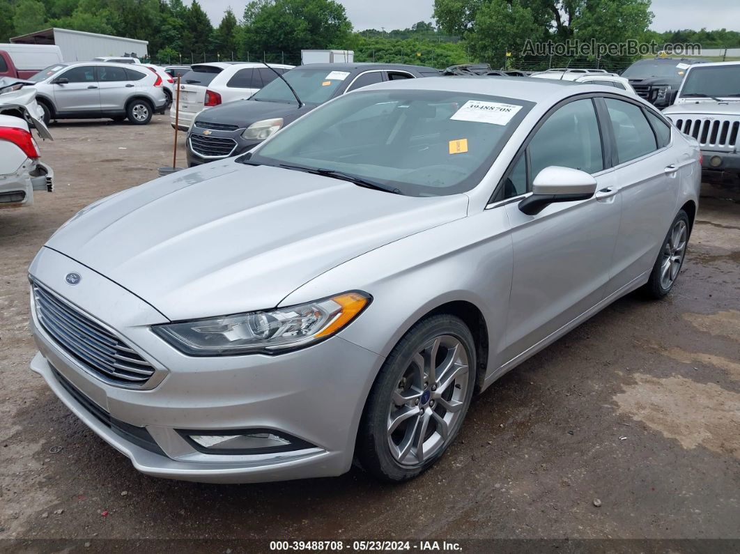 2017 Ford Fusion S Silver vin: 3FA6P0G73HR241707