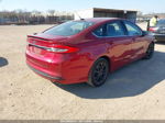 2018 Ford Fusion S Red vin: 3FA6P0G73JR276009