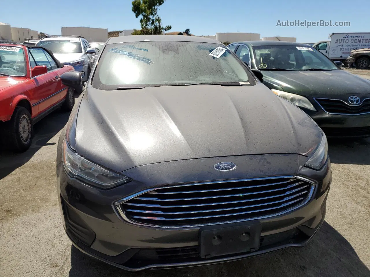 2019 Ford Fusion S Gray vin: 3FA6P0G73KR115306