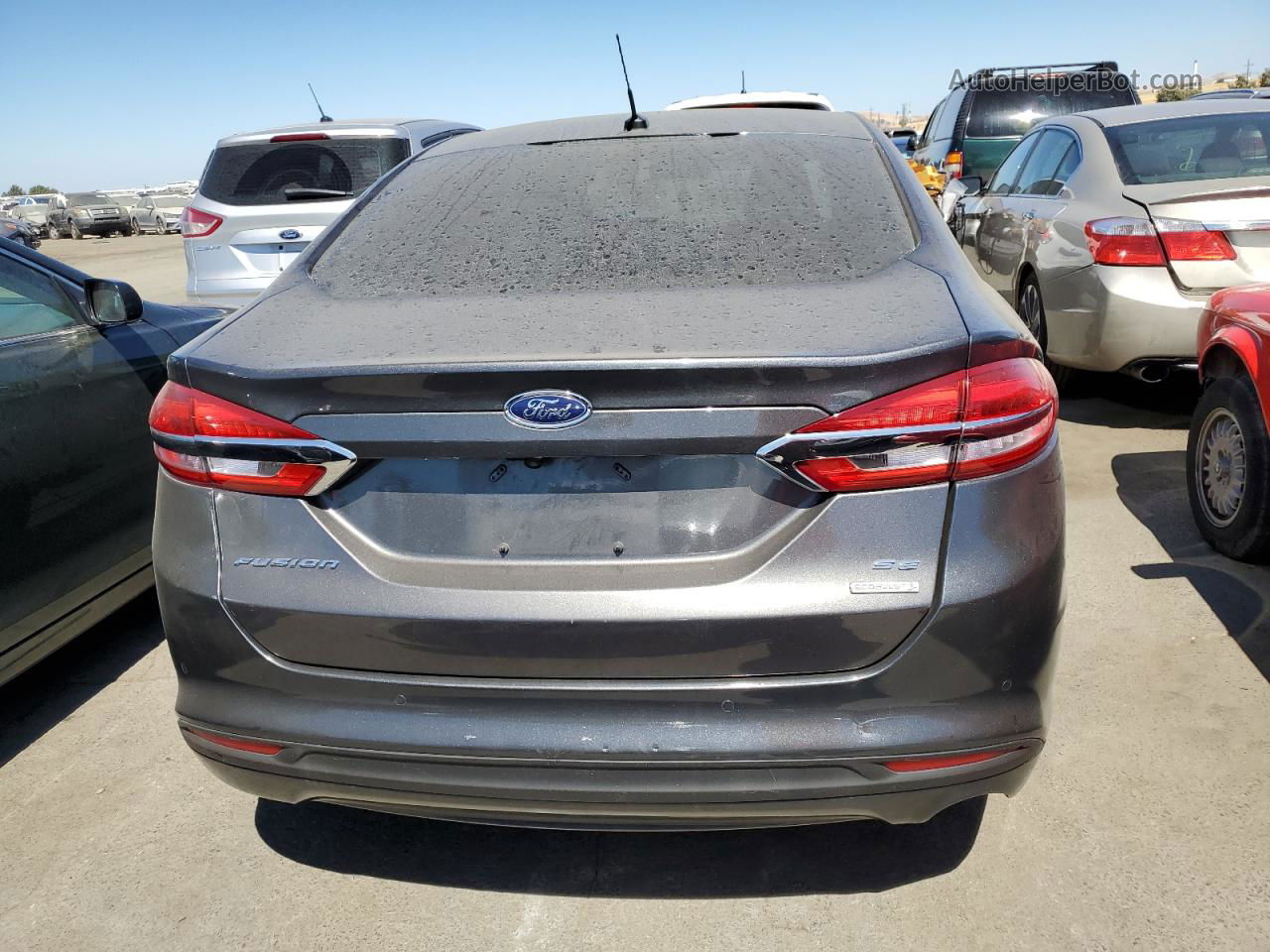 2019 Ford Fusion S Gray vin: 3FA6P0G73KR115306