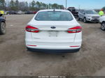 2019 Ford Fusion S White vin: 3FA6P0G73KR163453