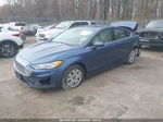 2019 Ford Fusion S Синий vin: 3FA6P0G73KR244520