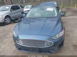 2019 Ford Fusion S Blue vin: 3FA6P0G73KR244520