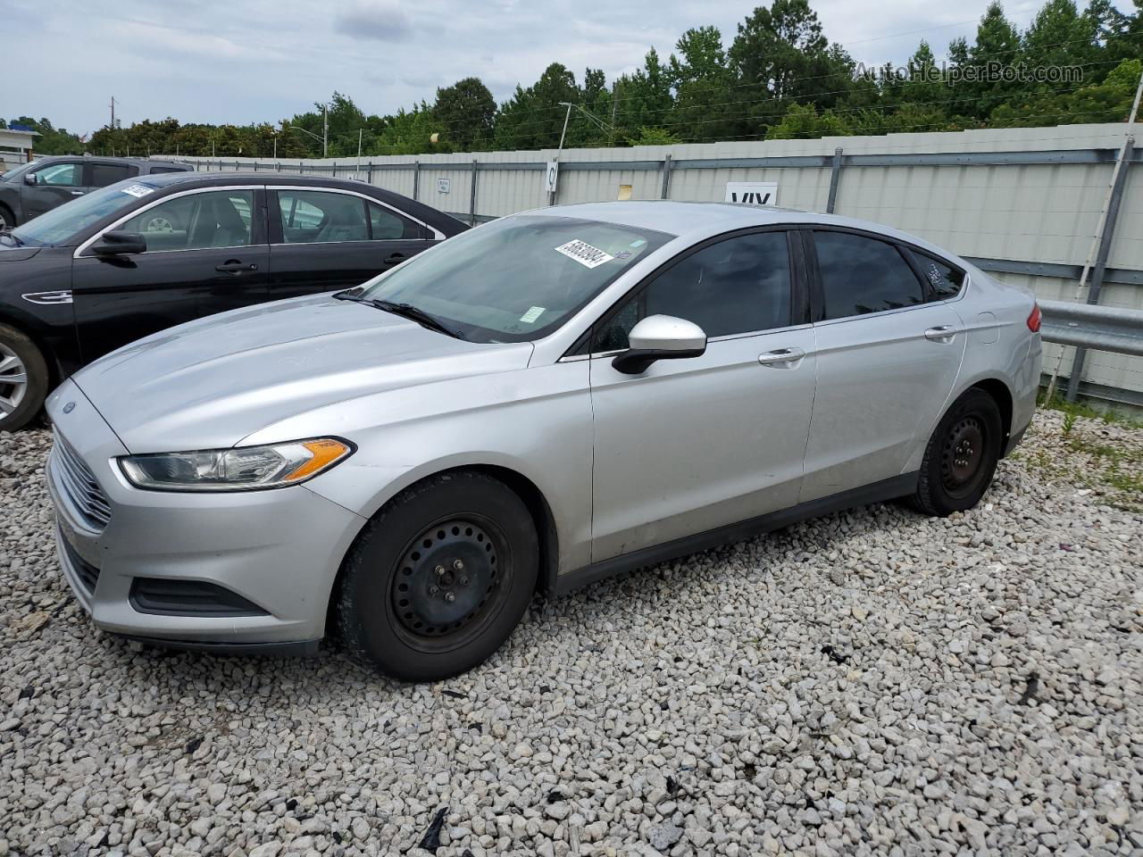 2014 Ford Fusion S Silver vin: 3FA6P0G74ER251738