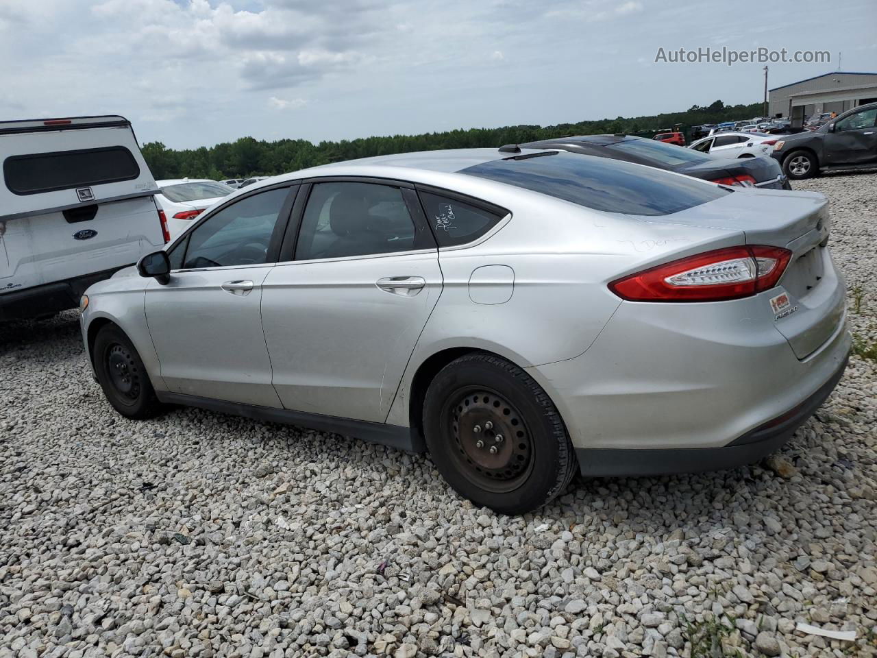 2014 Ford Fusion S Silver vin: 3FA6P0G74ER251738