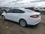 2015 Ford Fusion S Белый vin: 3FA6P0G74FR150975