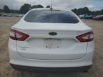 2015 Ford Fusion S White vin: 3FA6P0G74FR196452