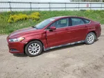 2016 Ford Fusion S Burgundy vin: 3FA6P0G74GR153635