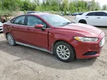 2016 Ford Fusion S Бордовый vin: 3FA6P0G74GR153635