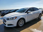 2016 Ford Fusion S Белый vin: 3FA6P0G74GR193049