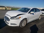 2016 Ford Fusion S White vin: 3FA6P0G74GR261804