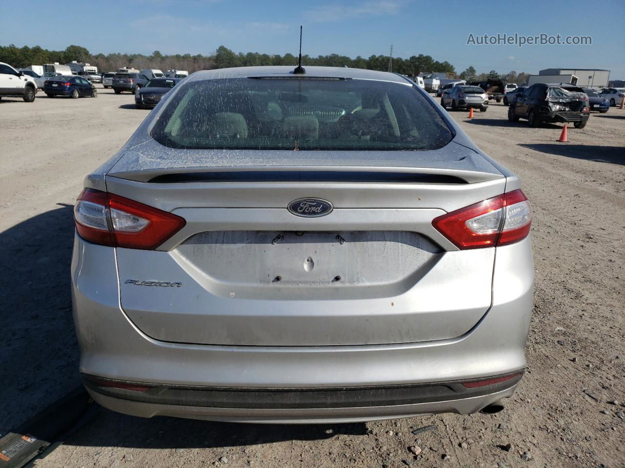 2016 Ford Fusion S Серый vin: 3FA6P0G74GR302318