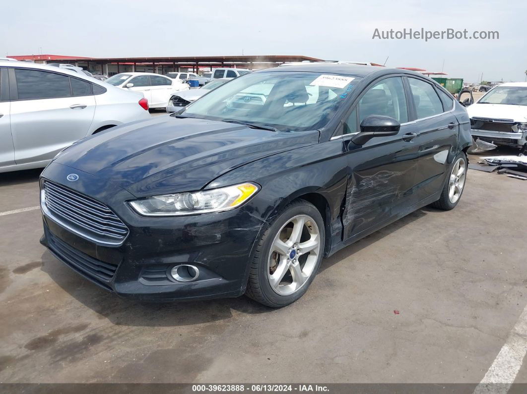 2016 Ford Fusion S Black vin: 3FA6P0G74GR335819