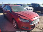 2016 Ford Fusion S Red vin: 3FA6P0G74GR340566