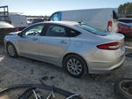 2017 Ford Fusion S Silver vin: 3FA6P0G74HR185003