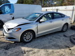 2017 Ford Fusion S Silver vin: 3FA6P0G74HR185003