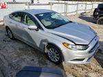 2017 Ford Fusion S Silver vin: 3FA6P0G74HR185003