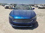 2017 Ford Fusion S Синий vin: 3FA6P0G74HR273730