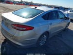 2018 Ford Fusion S Silver vin: 3FA6P0G74JR203604