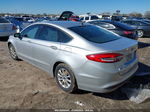 2018 Ford Fusion S Silver vin: 3FA6P0G74JR203604